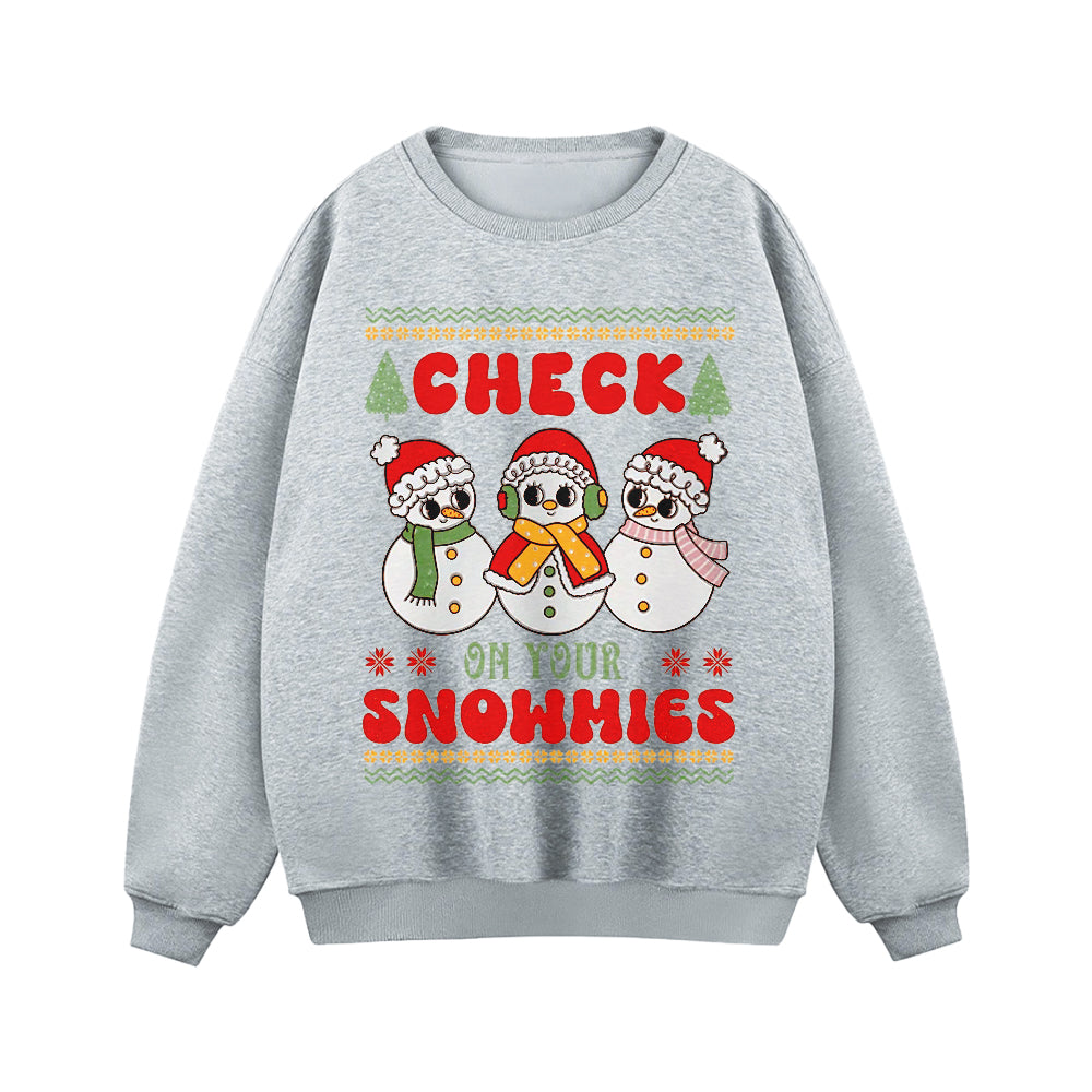 Cute Three Little Snowmen Sweatshirt