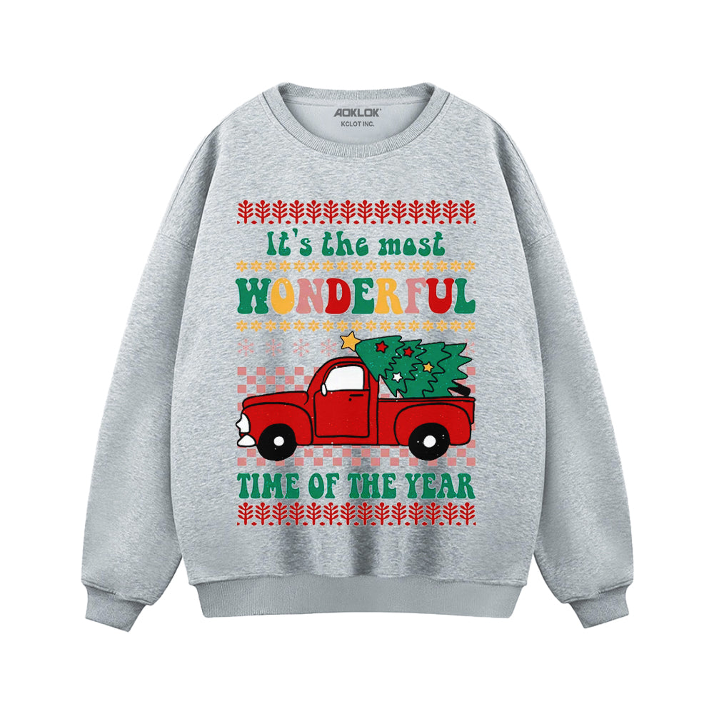 Casual Christmas Style Sweatshirt