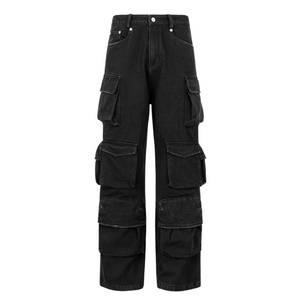 High Street Fashionable Multi-Pocket Cargo Pants