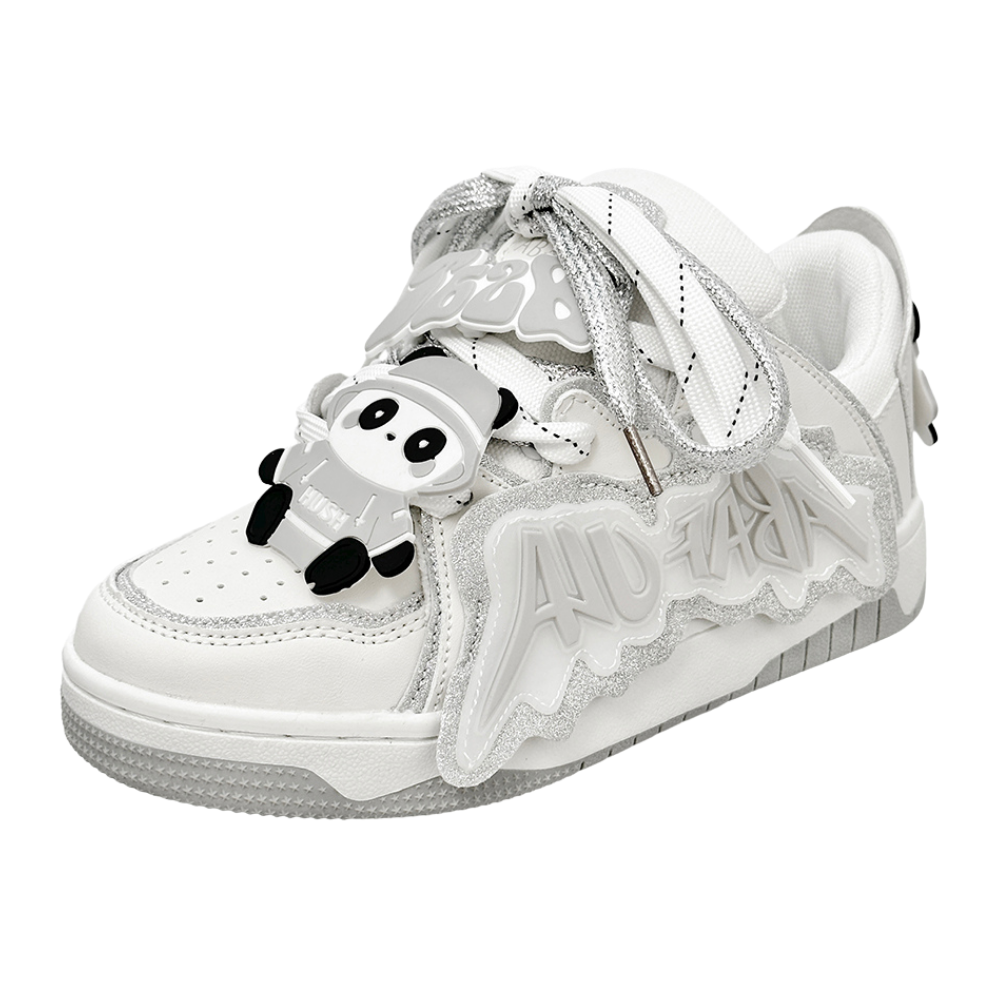 Cute Bear Patch 3D Letter Shoes