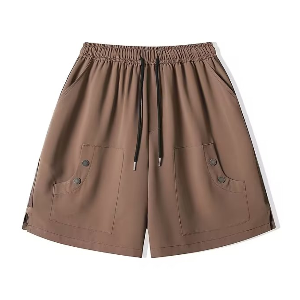 Simple Fashion Solid Color Cargo Shorts