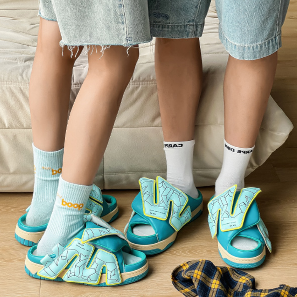 Summer Street Bread Patchwork Slippers