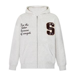 American S Flocked Jacquard Hoodie