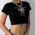 Women's Bow Embroidered T-Shirt