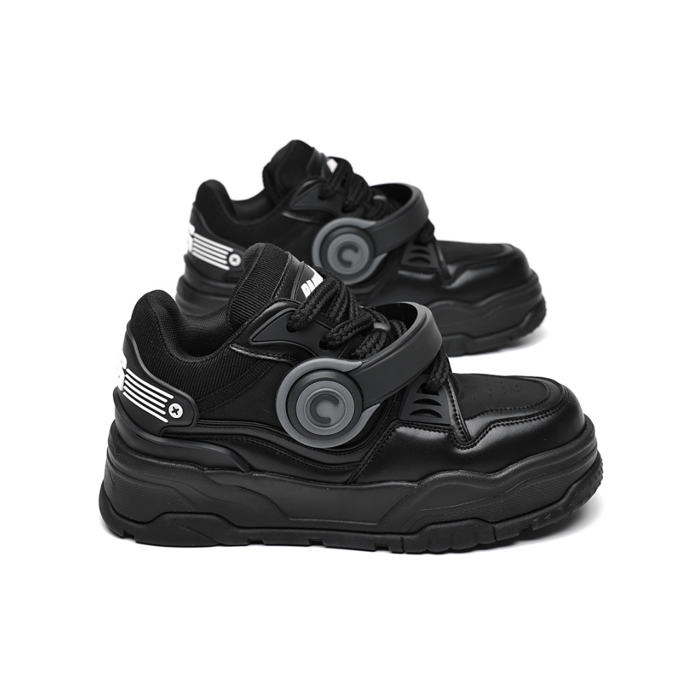 Retro Headphones Solid Color Sneaker