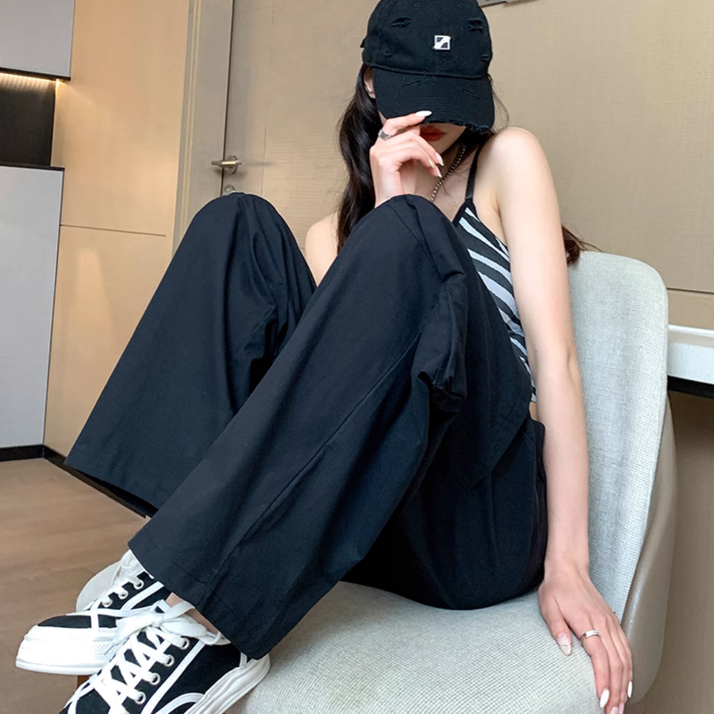Women's Multi-pocket Drawstring Cargo Pants