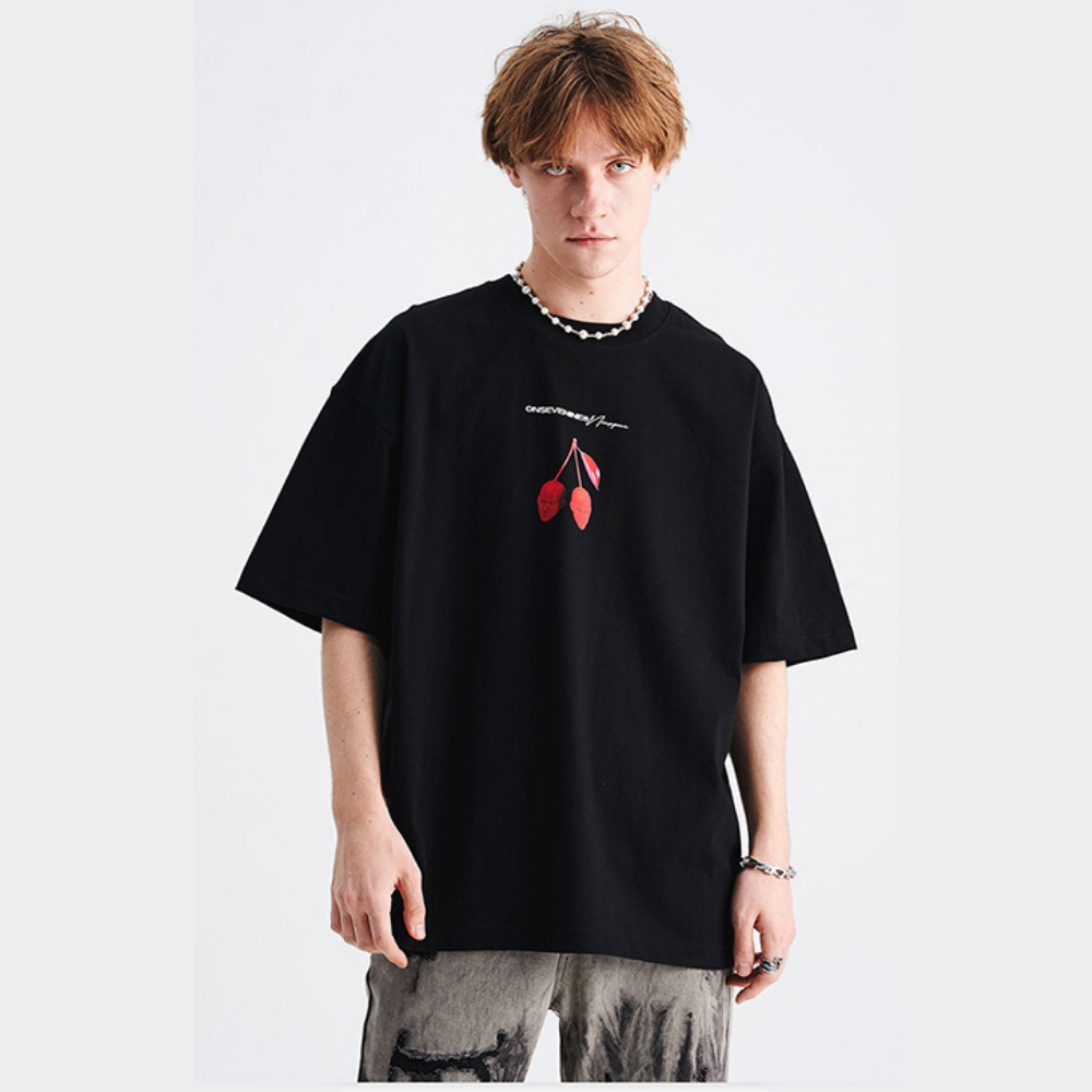 High Street Cherry Face T-Shirt