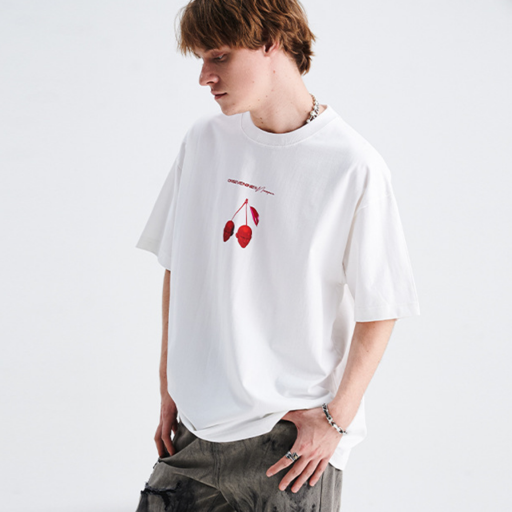 High Street Cherry Face T-Shirt
