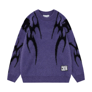 OOC' High Street Devil Pattern Jacquard  Sweater