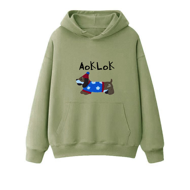 AG Embroidery Snowflake Dachshund Hoodie