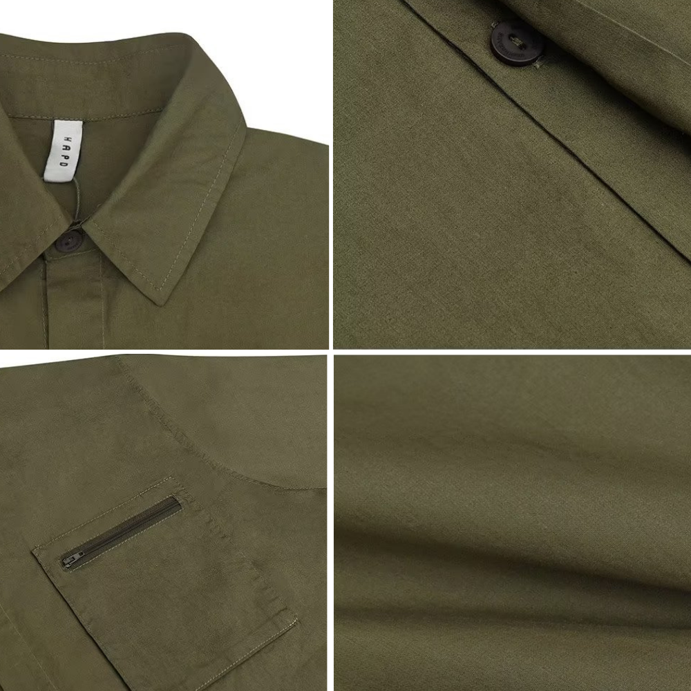 Japanese Solid Color Pocket Shirt