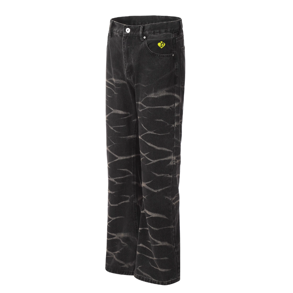DF |Dyed Ripple Straight Jeans