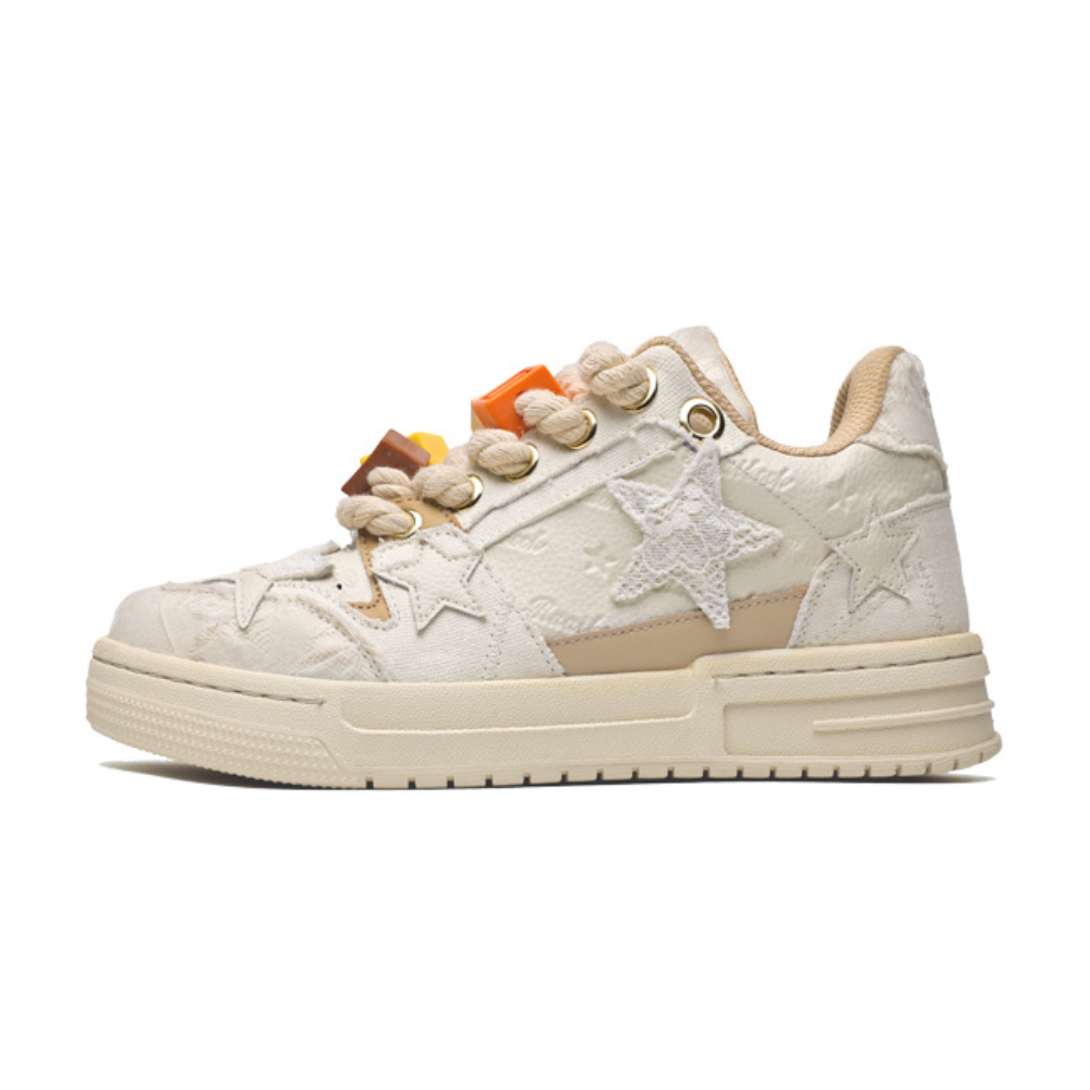 H-Block |Street Letter Stars Couple Casual Sneakers