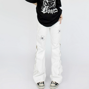 Women's Spider Embroidered Jeans