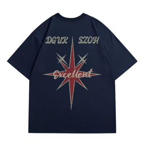 American Star Letter Print T-shirt