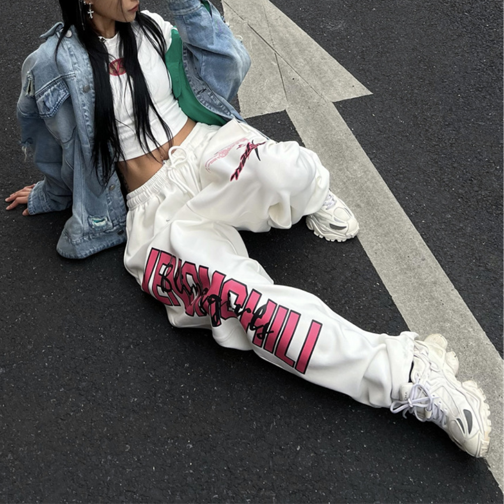 Women's Classic Letter Drawstring Sweatpants