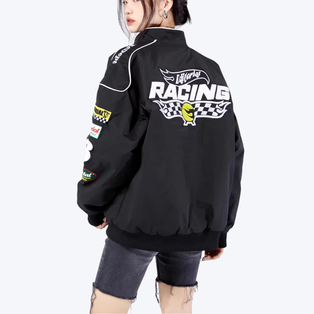American Street Alphabet Biker Jacket