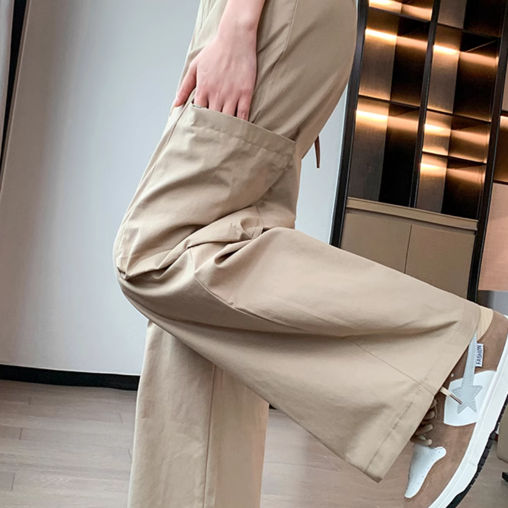 Women's Multi-pocket Drawstring Cargo Pants