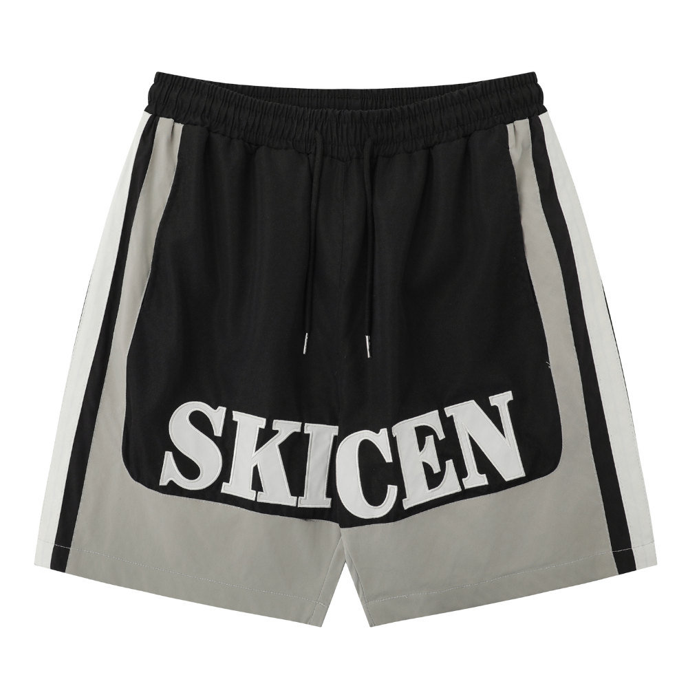 Casual Spliced Basketball Shorts