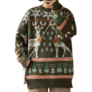 Christmas Elk Knitted Sweater