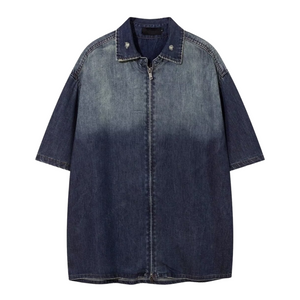 High Street Gradient Washed Denim Shirt