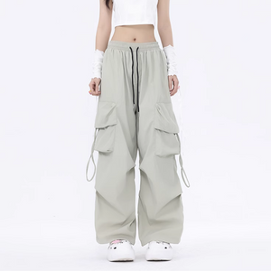 Women's Retro Loose and Versatile Cargo Pants