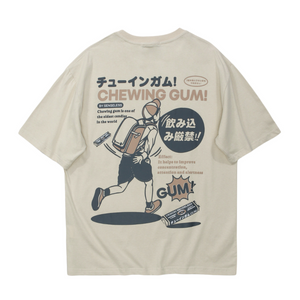 Japanese Retro Manga Print T-Shirt