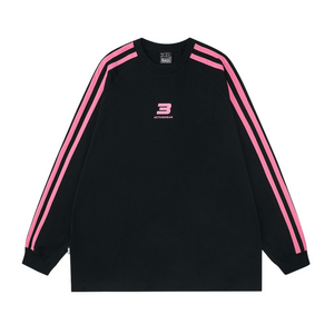 Black And Pink Streetwear Sweatshirt