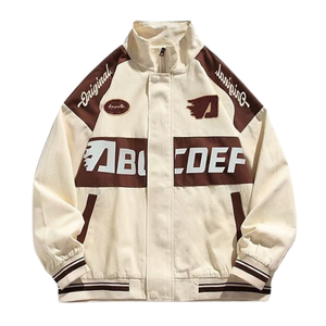 American Racing Zip Embroidered Jacket