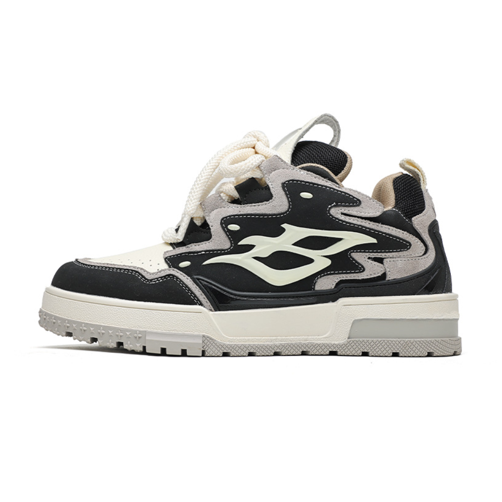 Retro B Letter Stitching Sneakers