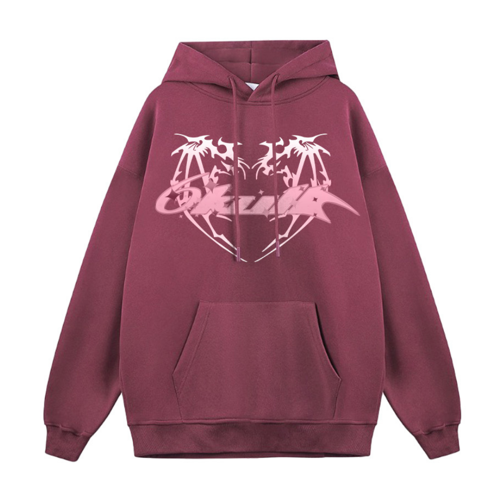 6Kull Dark Heart Wings Hoodie