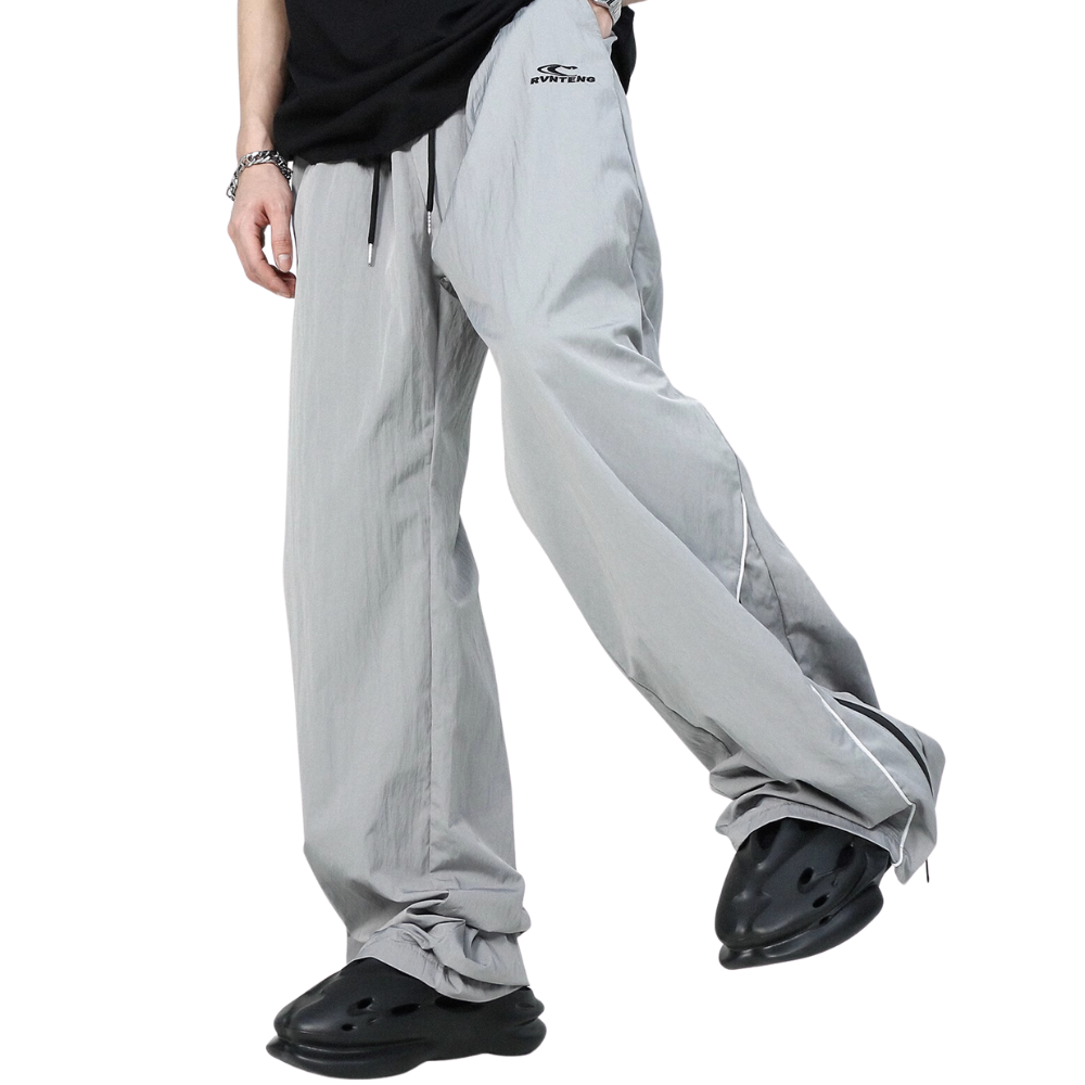 Street Side Zip Drawstring Sweatpants