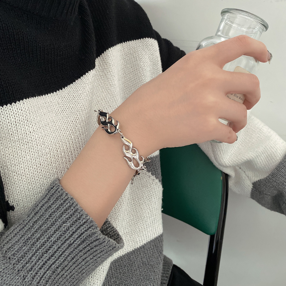 Hip Hop Flame Chain Bracelet