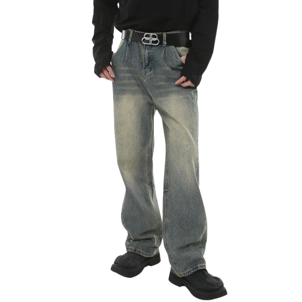 Straight Distressed Jeans