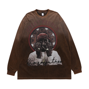 Old School Tupac Print Sweatshirt