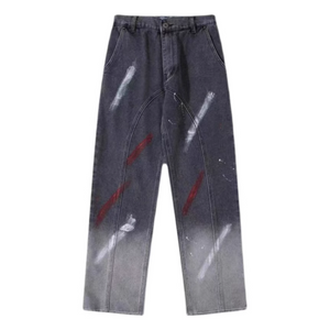 American Star Embroidered Gradient Jeans