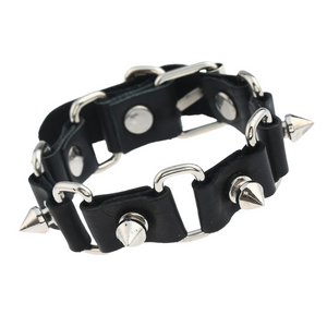 Punk Rivet Leather Bracelet