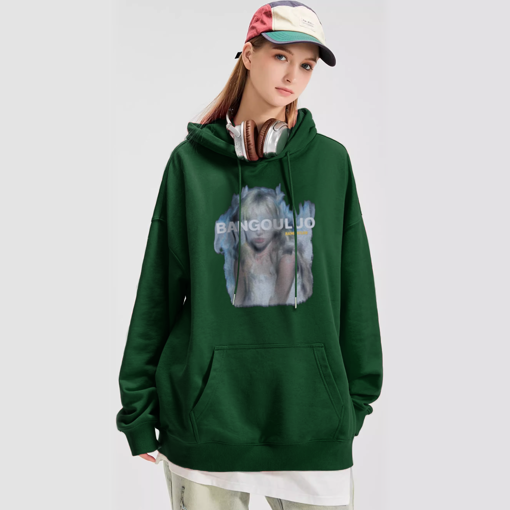 Angel Girl Print Hoodie