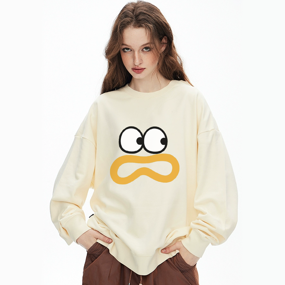 Cute Surprised Expression Sweatshirt