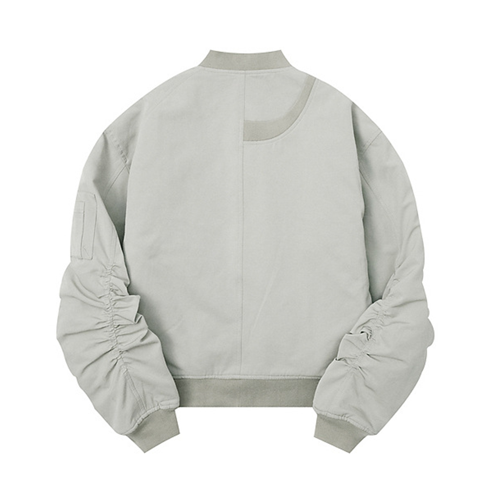 Simple Solid Color Baseball Collar Jacket