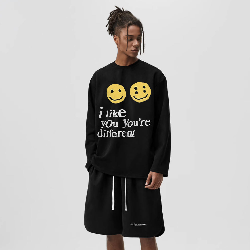 Emoji Printed  Sweatshirt