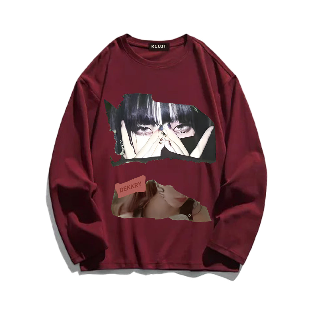 Japanese Girl Print Sweatshirt