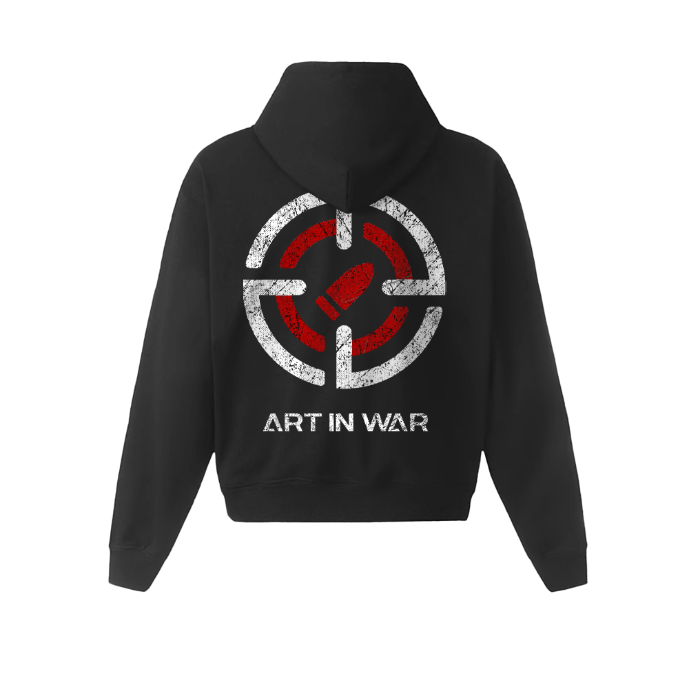 Art In War Revolver Design Hoodie
