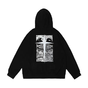 Past Future | High Street Trend Greece Map Hoodie