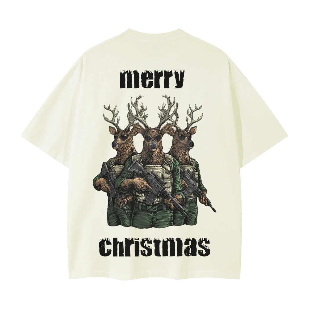 High Street Elk With Gun T-Shirt