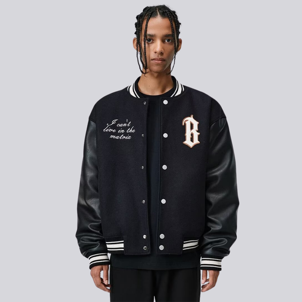 American Terry Embroidered Bomber Jacket