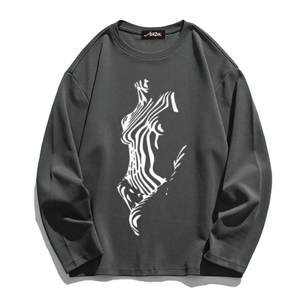 Abstract Pattern Long Sleeve Shirt