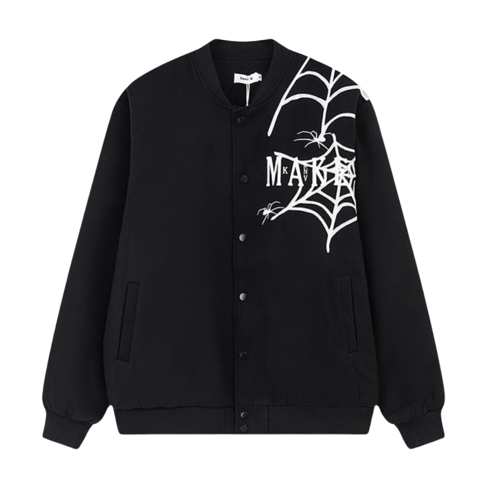 American Spider Web Embroidered Jacket