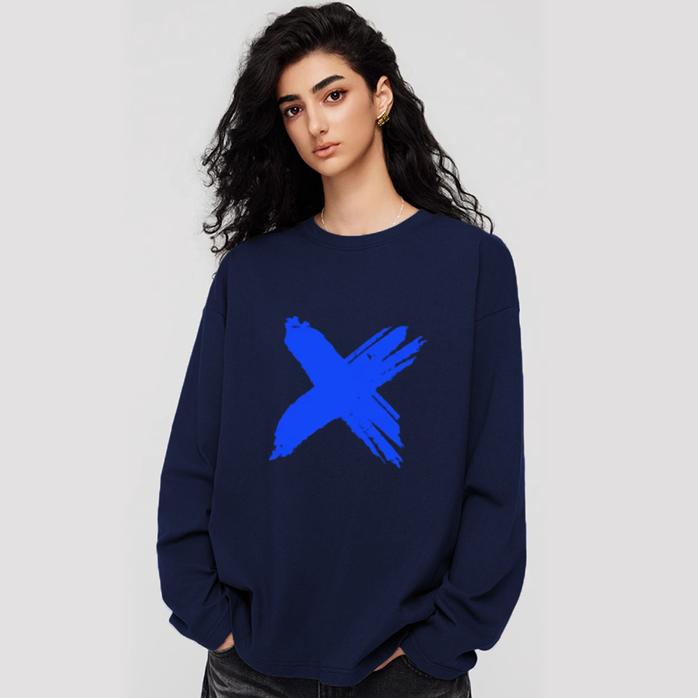 Simple Pattern Long Sleeve Shirt
