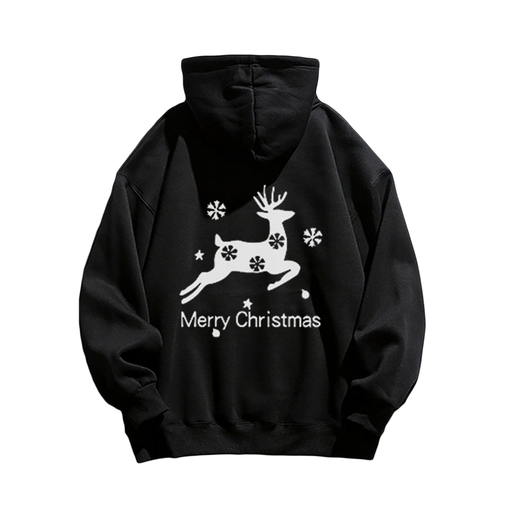 Casual Snowflake Elk Hoodie